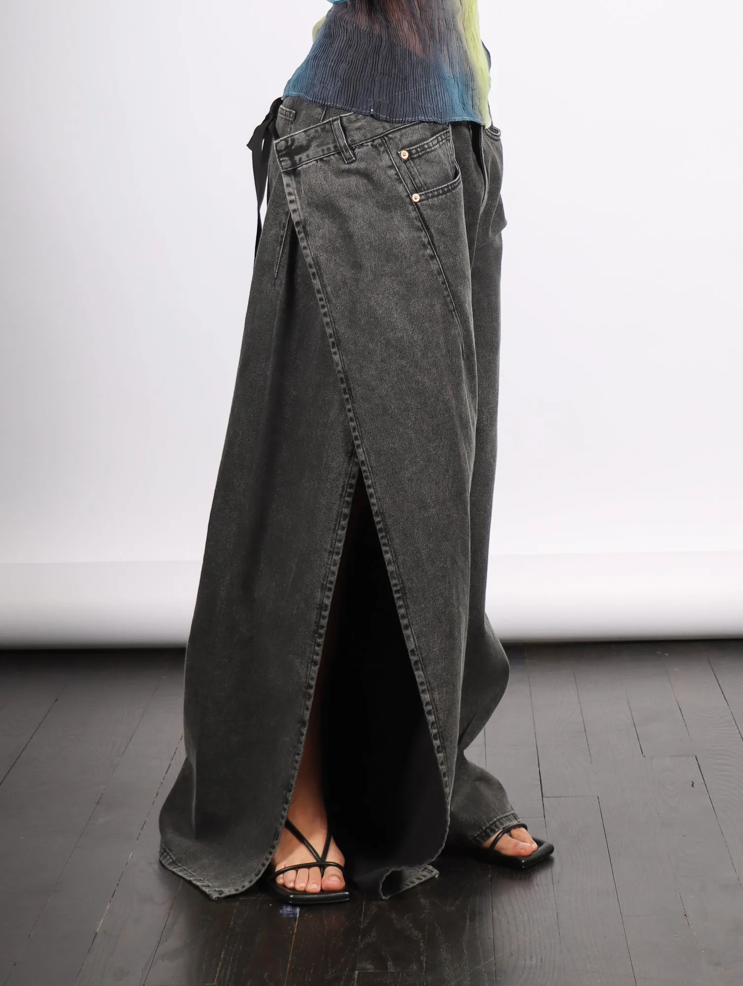 5 Pocket Pants in Gray by MM6 Maison Margiela