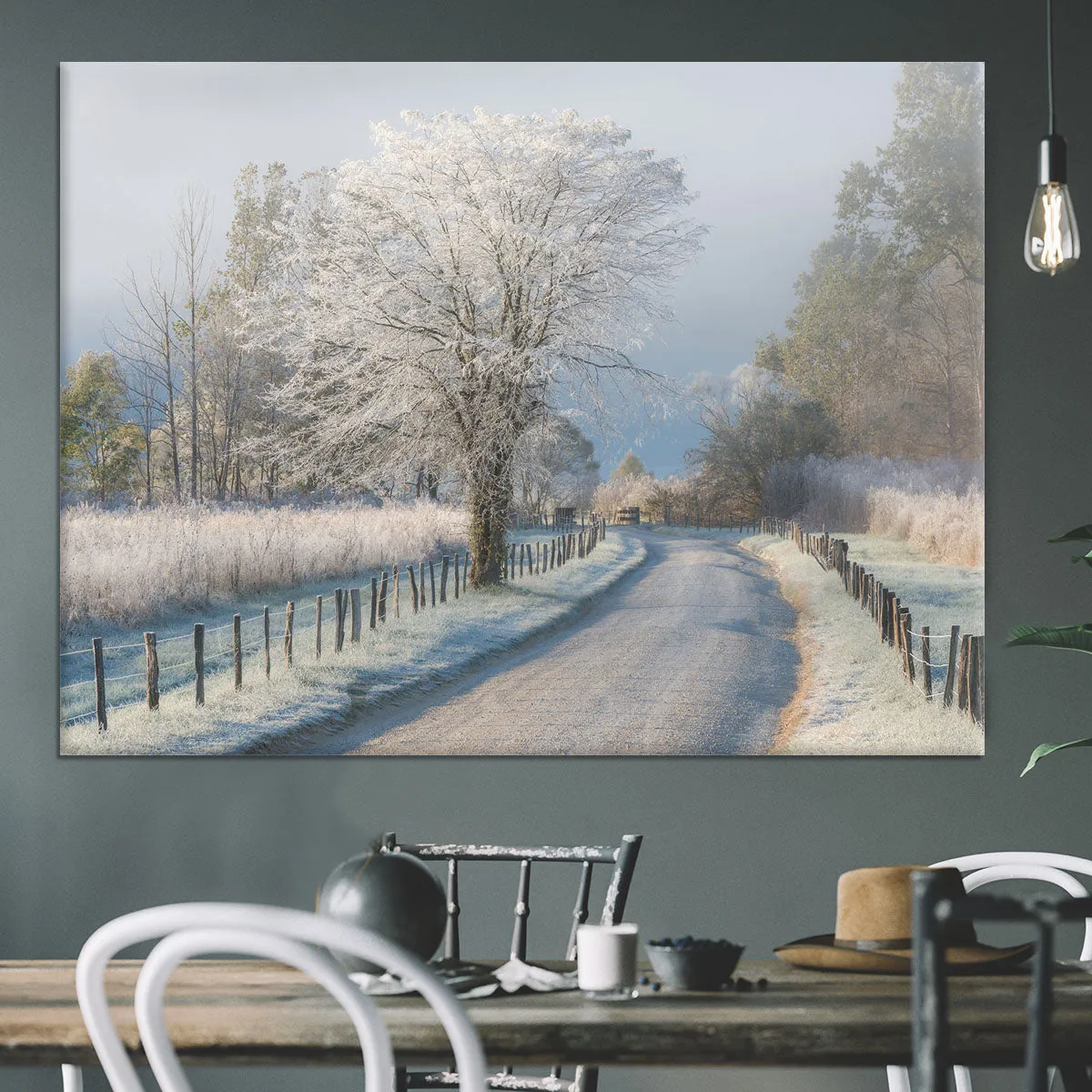 A Frosty Morning Canvas Print or Poster