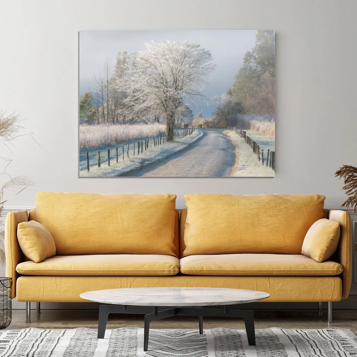 A Frosty Morning Canvas Print or Poster