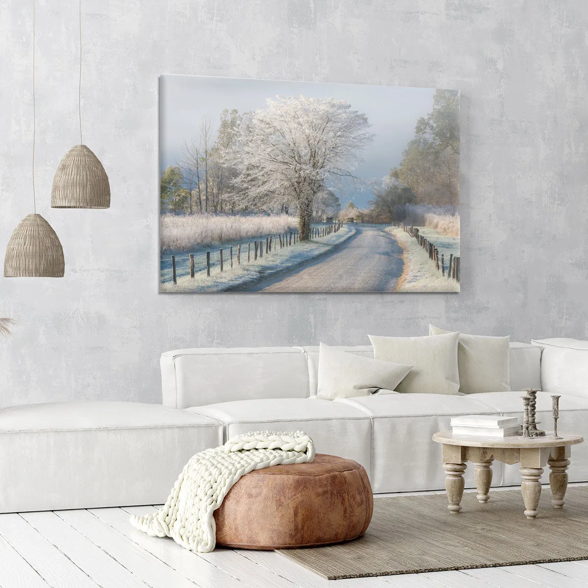 A Frosty Morning Canvas Print or Poster