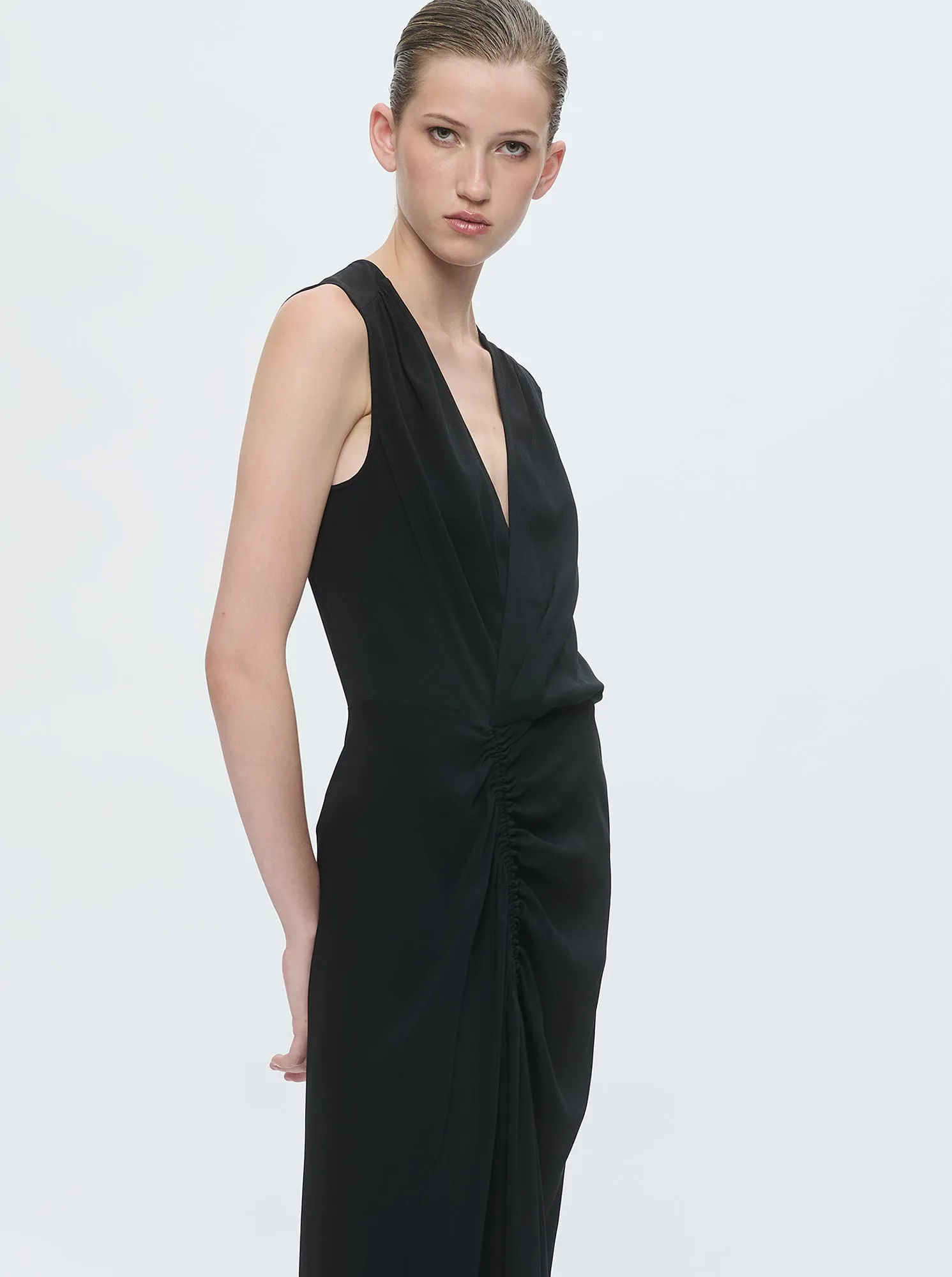 AGNES Wrap dress Black