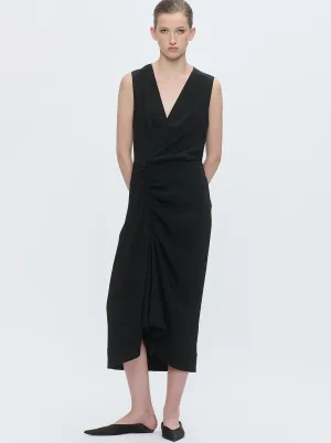 AGNES Wrap dress Black