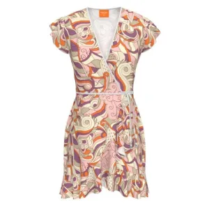 Amai Flounce Wrap Dress