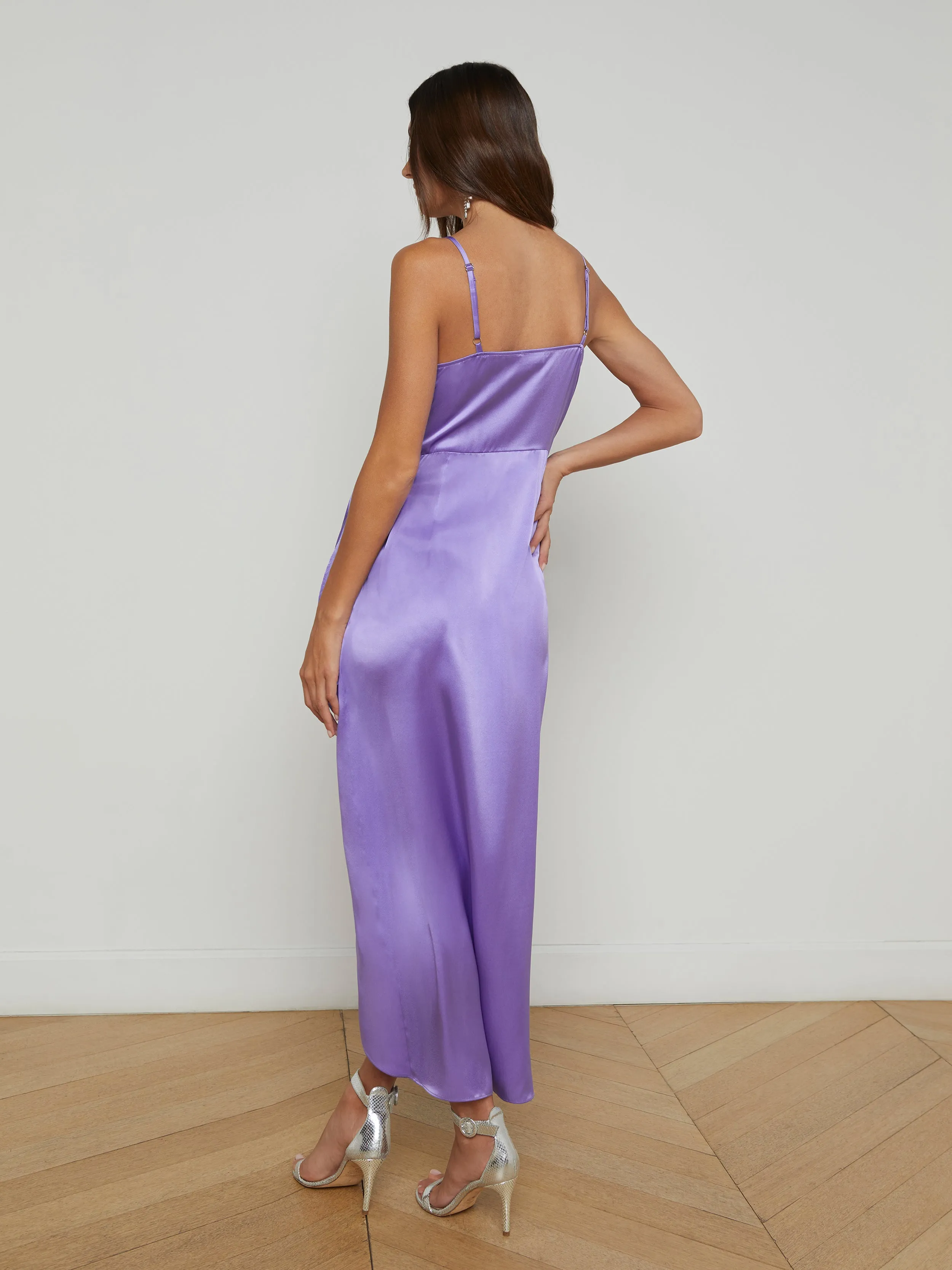 Amilia Silk Wrap Dress