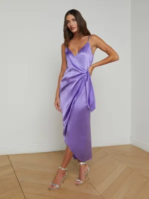 Amilia Silk Wrap Dress