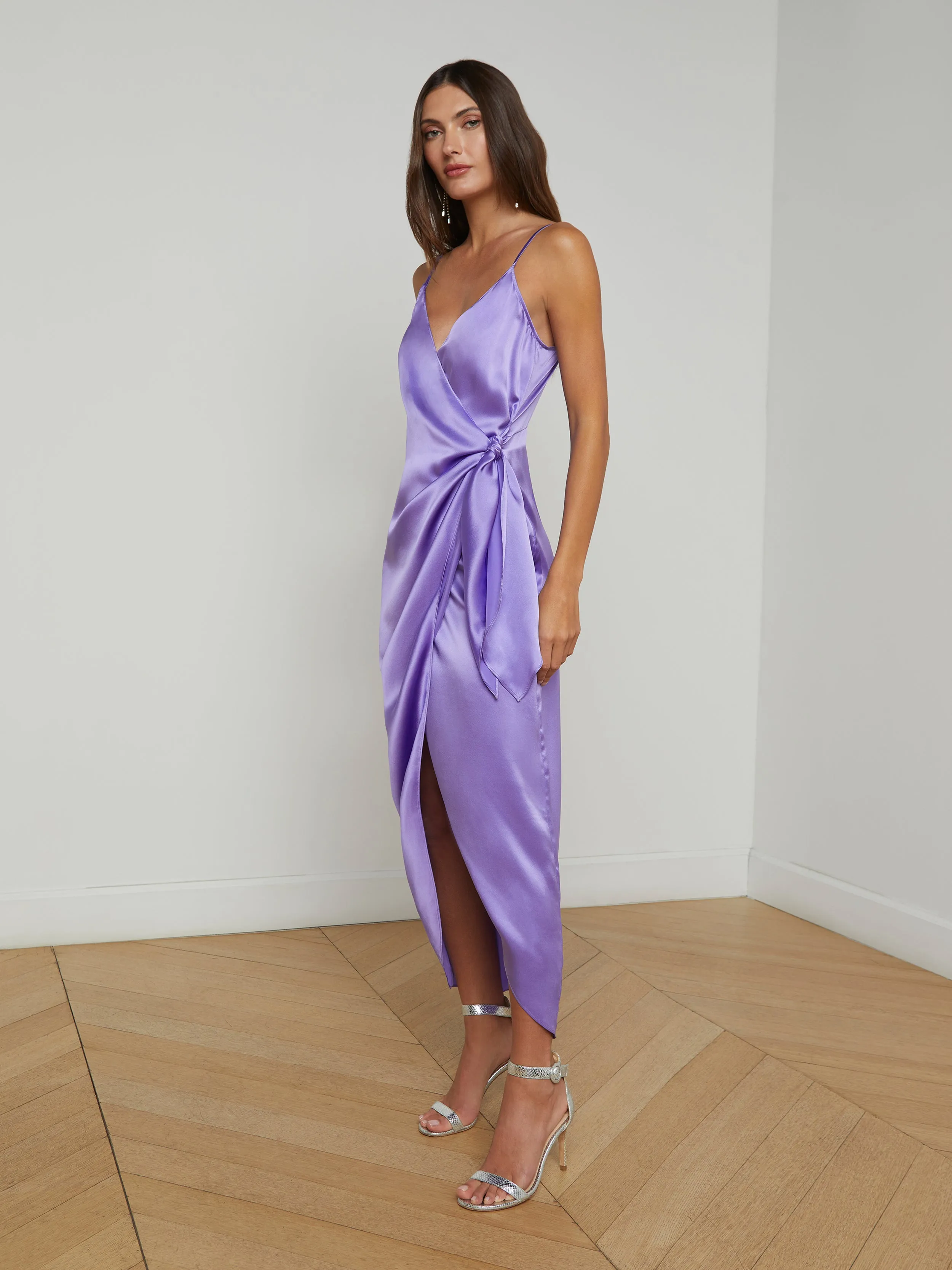 Amilia Silk Wrap Dress