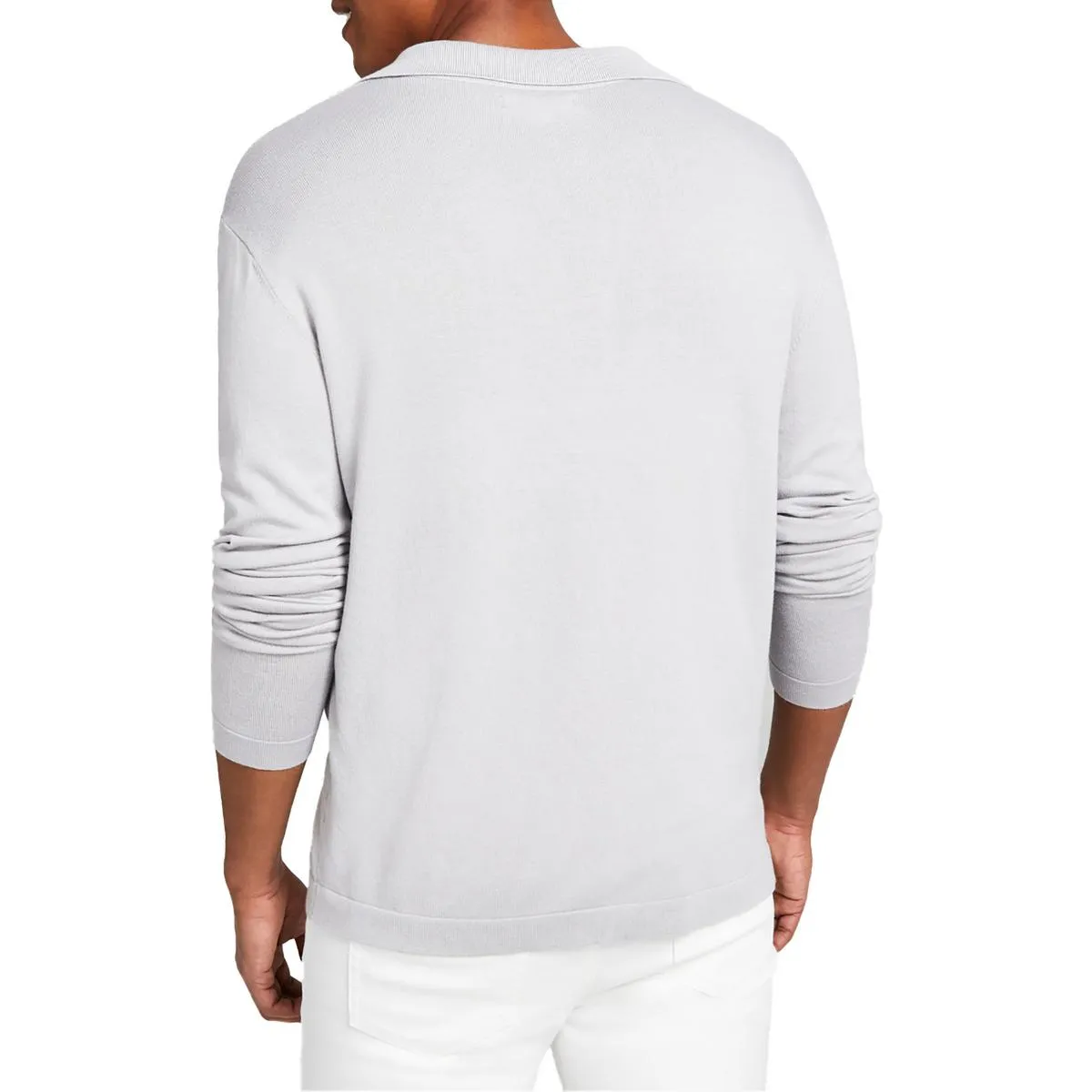 And Now This Mens Split Neck Long Sleeve Henley Shirt