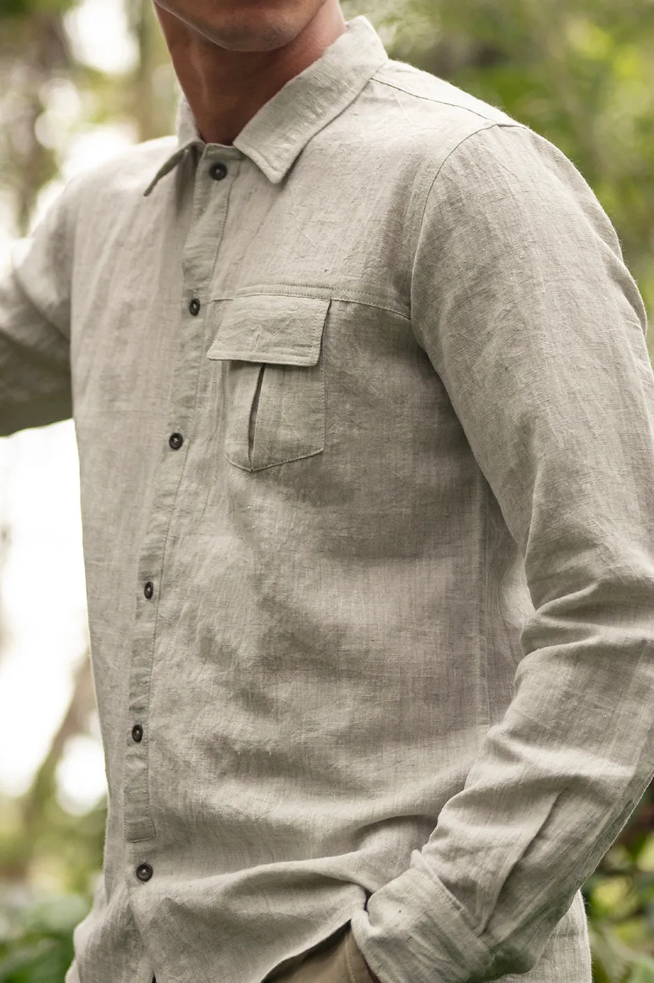 Aspen Handwoven Linen Shirt