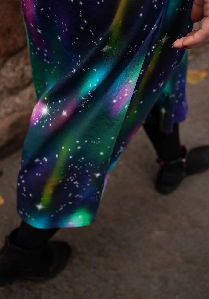 Astoria Galaxy Print Cotton Midi Dress