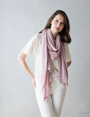 Australian Superfine Merino Wrap - Blush