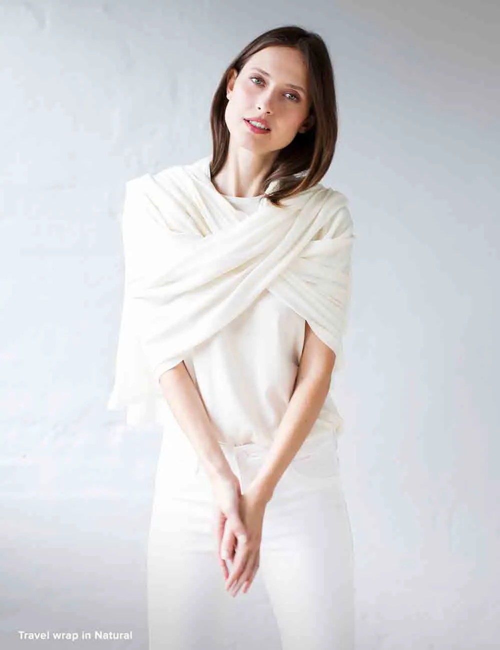 Australian Superfine Merino Wrap - Natural