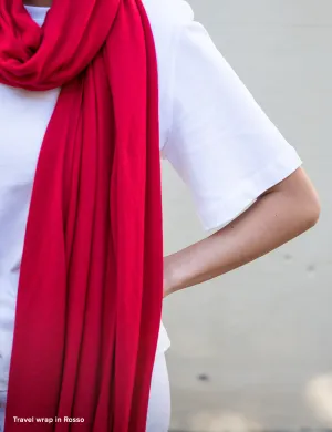 Australian Superfine Merino Wrap - Rosso