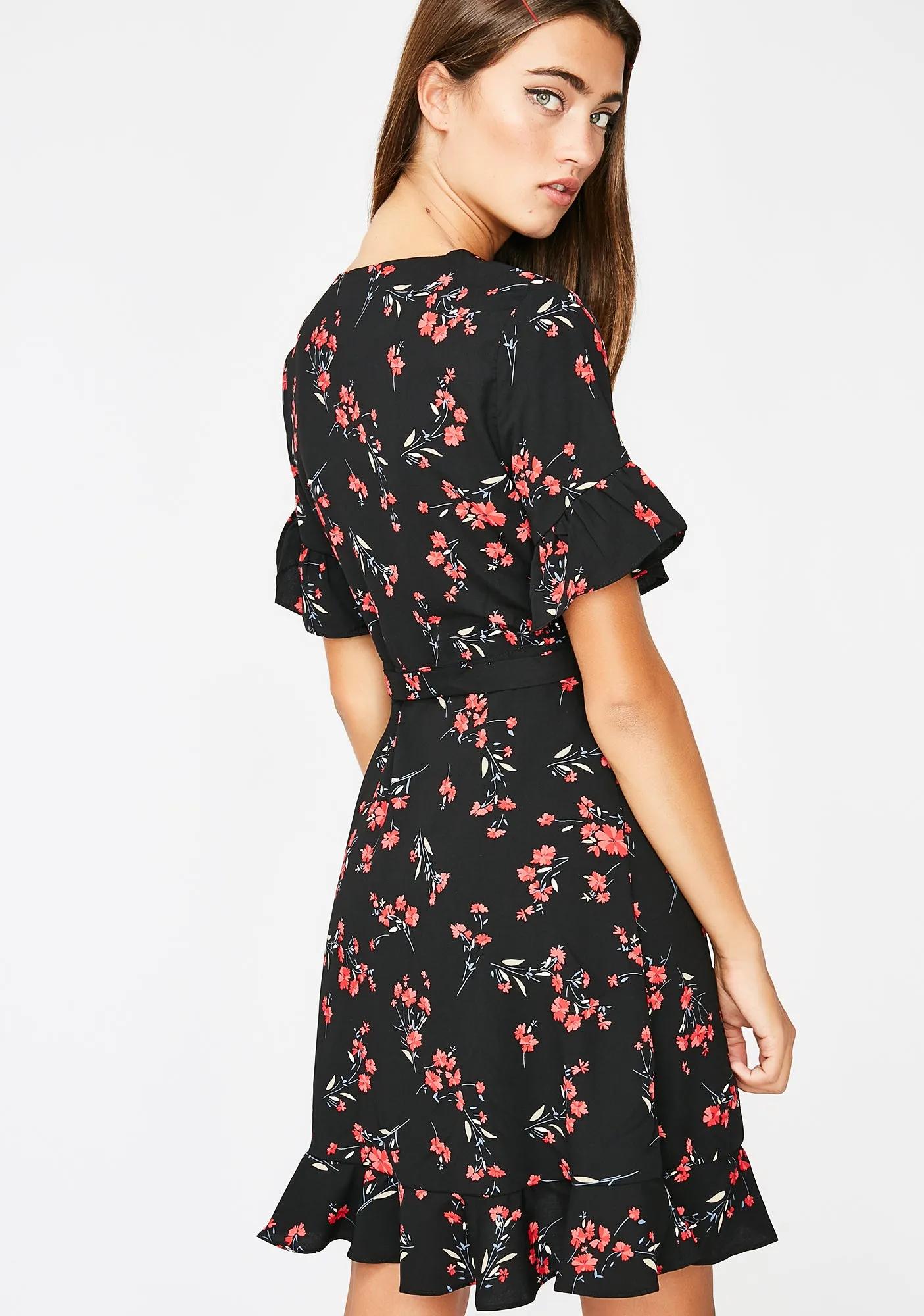 Blooming Babe Wrap Dress