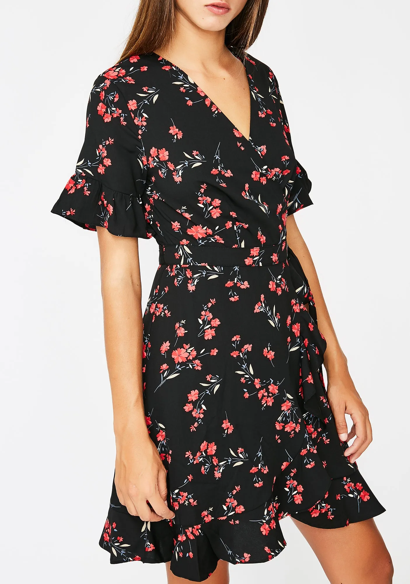 Blooming Babe Wrap Dress