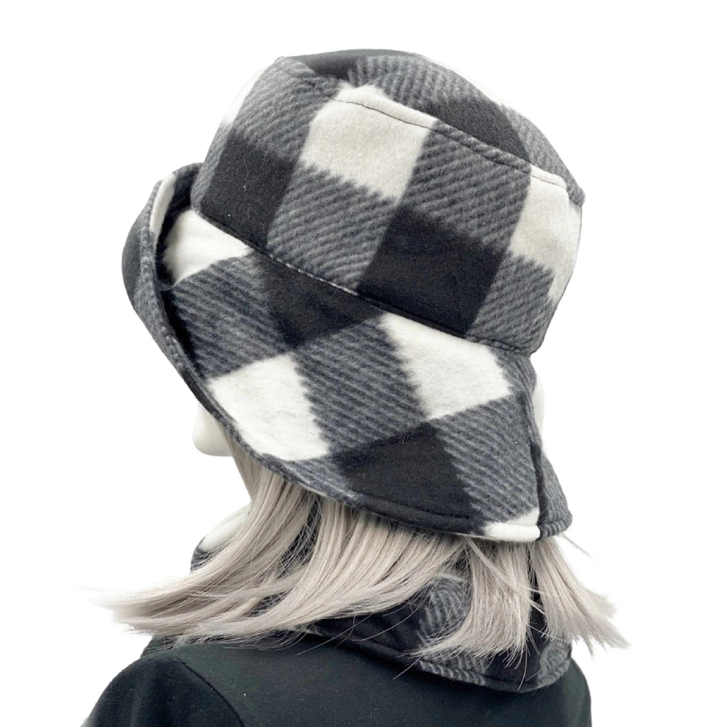 Buffalo Check Fleece Hat | The Eleanor