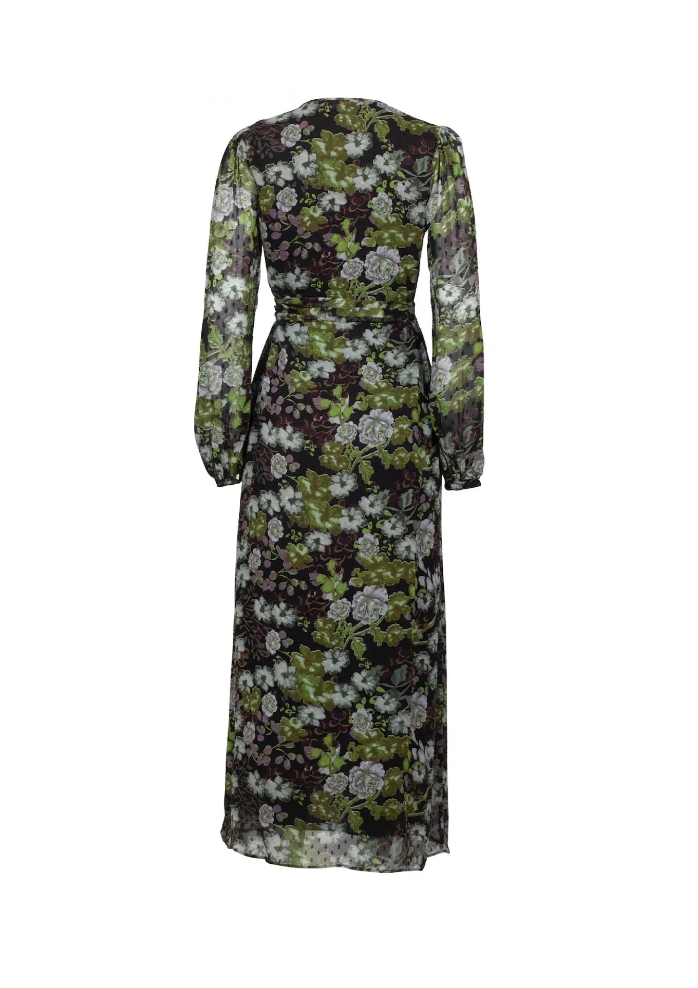 BYTIMO - Green Garden Delicate Wrap Dress