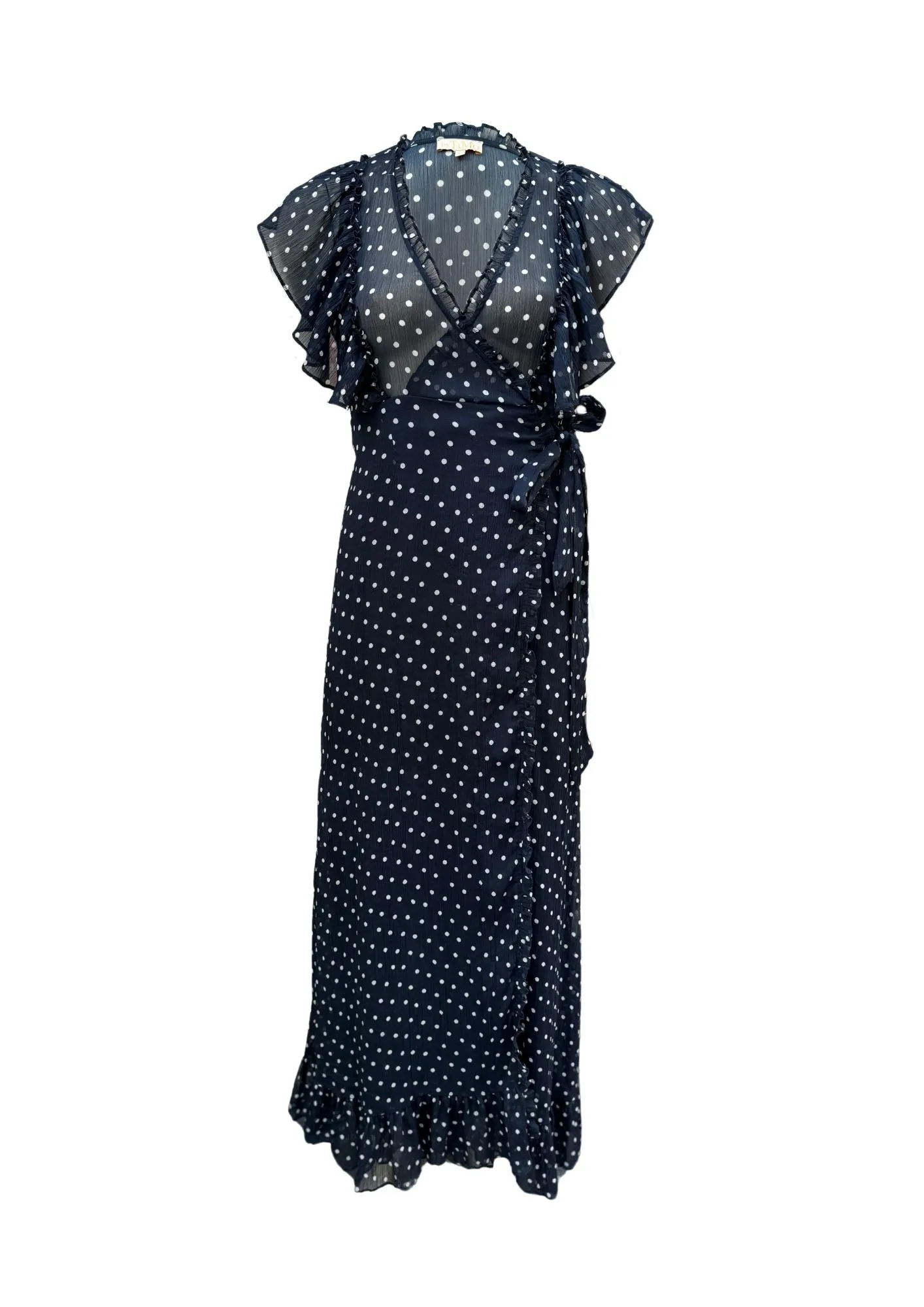 BYTIMO - "Vintage" Blue Polka Dot Gown