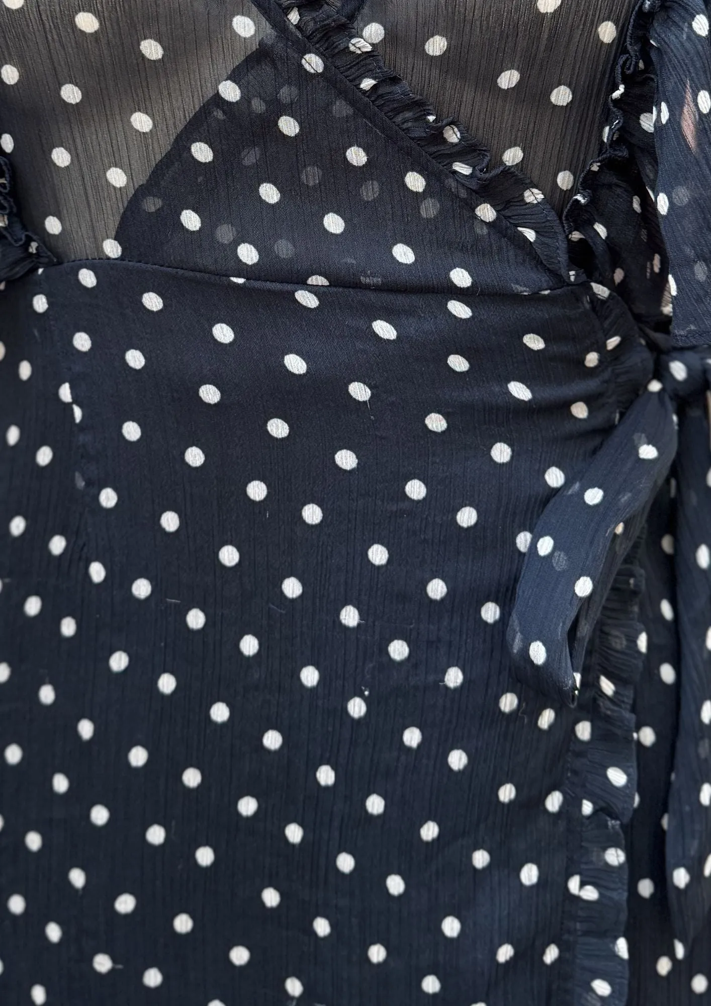 BYTIMO - "Vintage" Blue Polka Dot Gown