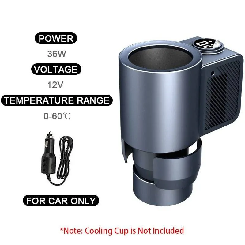 Car Heating Cooling Cup for Coffee Holder Smart 2 in 1  Travel Mini Car Refrigerator