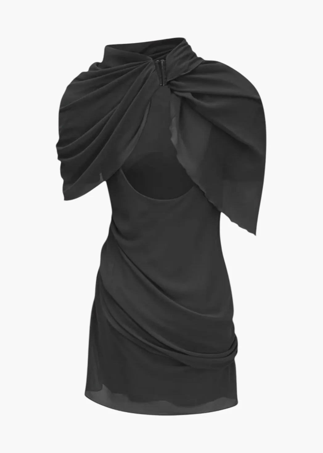 Carey Asymmetrical Design Wrap Dress