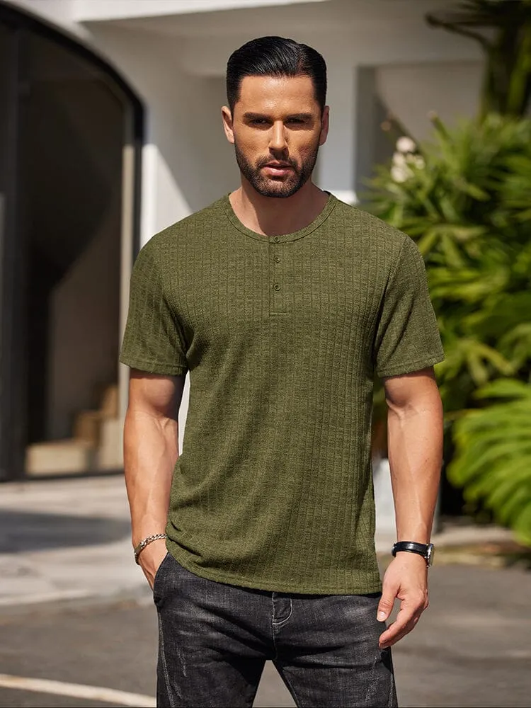 Casual Soft Ribbed T-shirt (US Only)