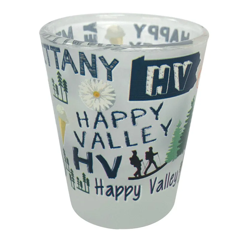 Color Wrap Happy Valley PA Shot Glass