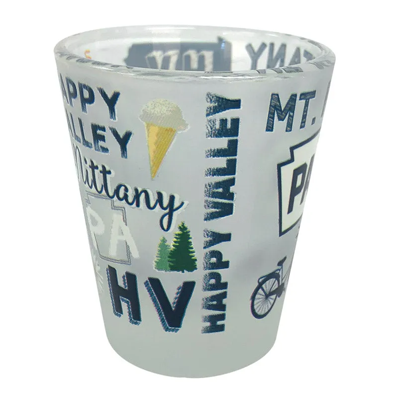 Color Wrap Happy Valley PA Shot Glass