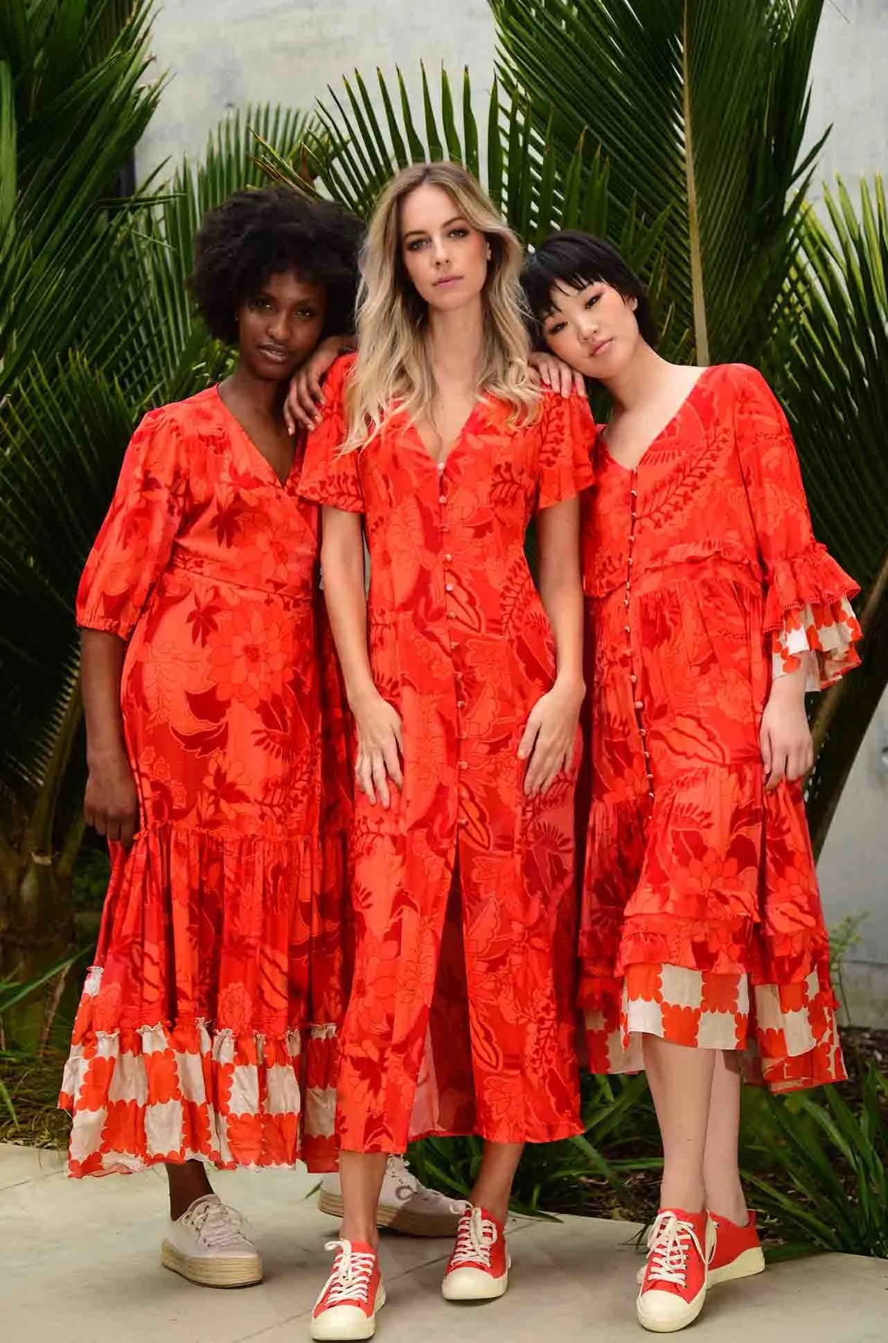 Cooper - Its A Coral Floral Wrap It Up Dress