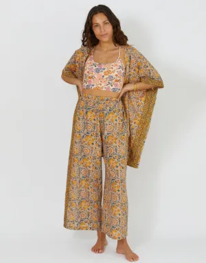 Cotton Yoga Kimono - Saffron