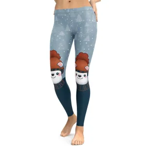 Cozy Cute Bear Leggings