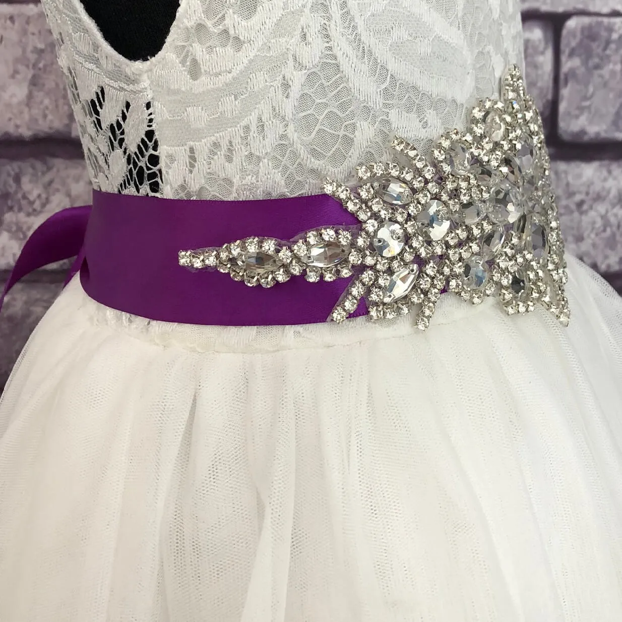 Diamante Glamour Sash - Various Colours