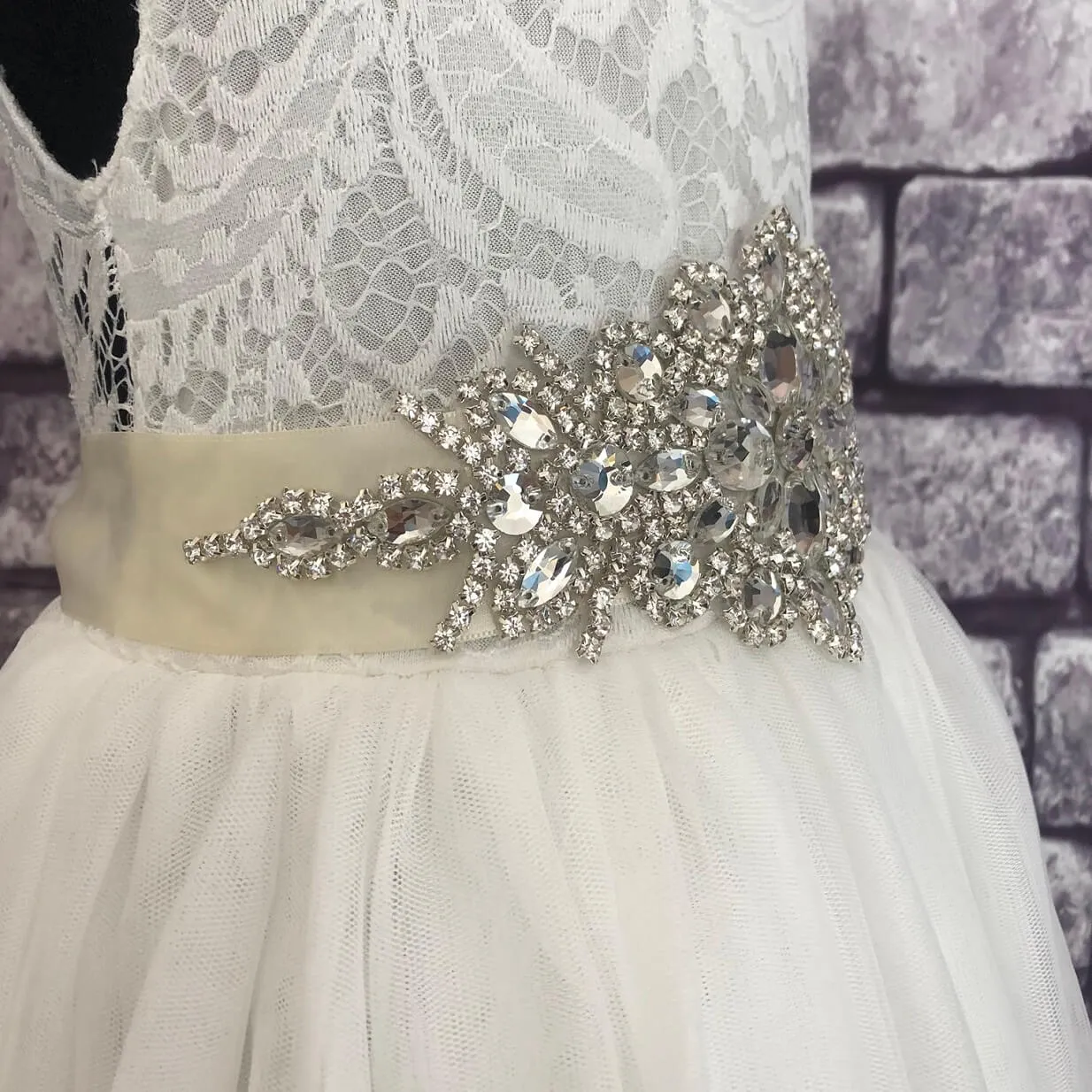 Diamante Glamour Sash - Various Colours