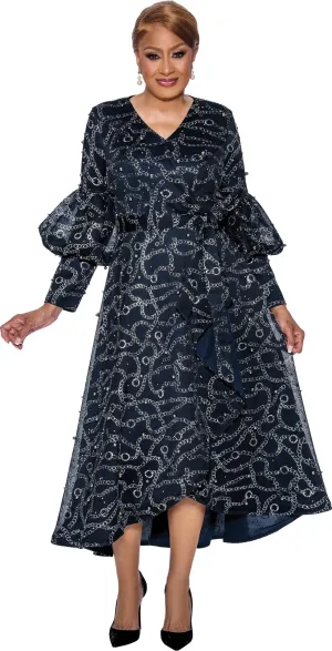 Dorinda Clark Cole Dress 5231-Navy