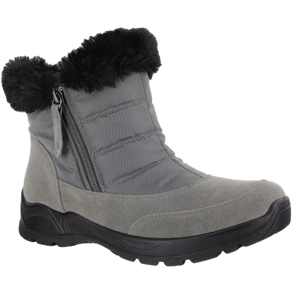 Easy Street Womens Frosty Faux Fur Lined Ankle Winter & Snow Boots