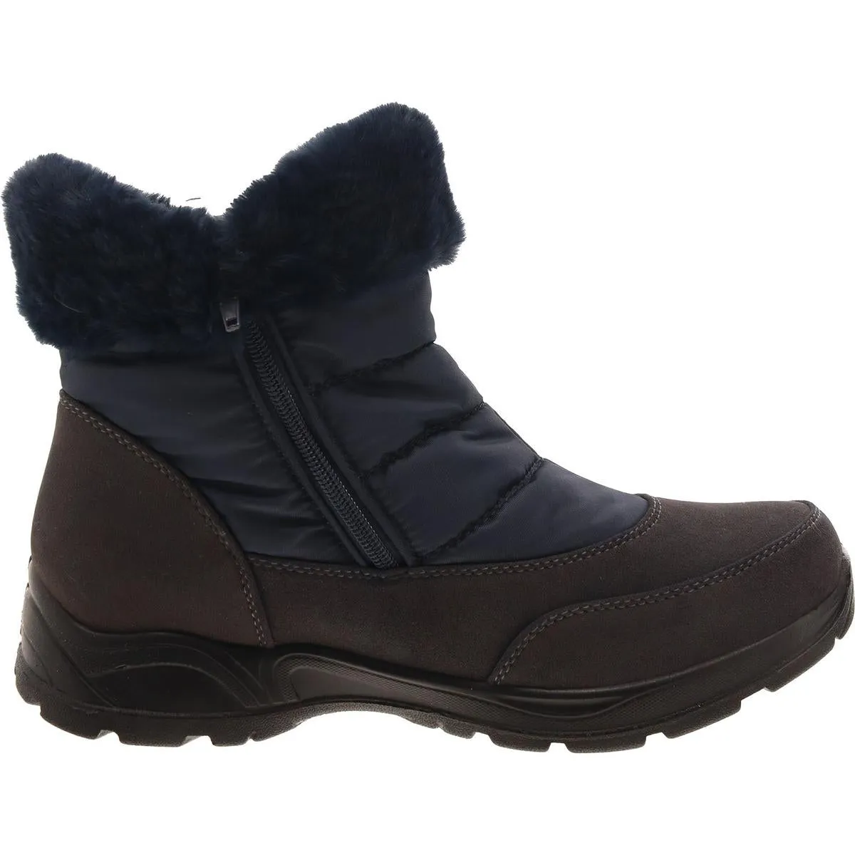 Easy Street Womens Frosty Faux Suede Outdoor Snow Boots