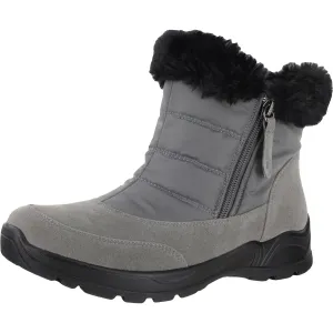 Easy Street Womens Frosty Faux Suede Outdoor Snow Boots