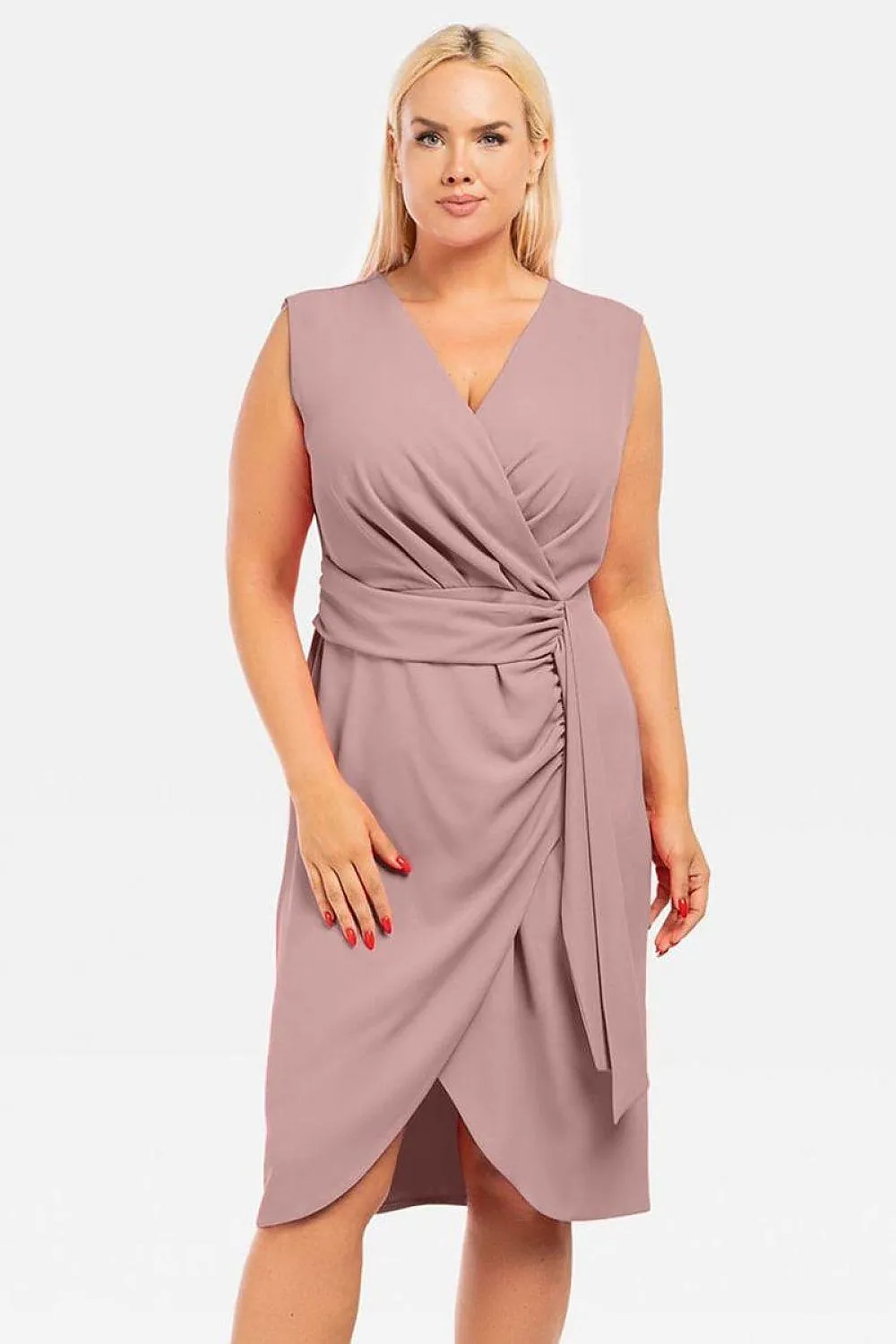 Elegant Curves Plus Size Wrap Dress for Effortless Style