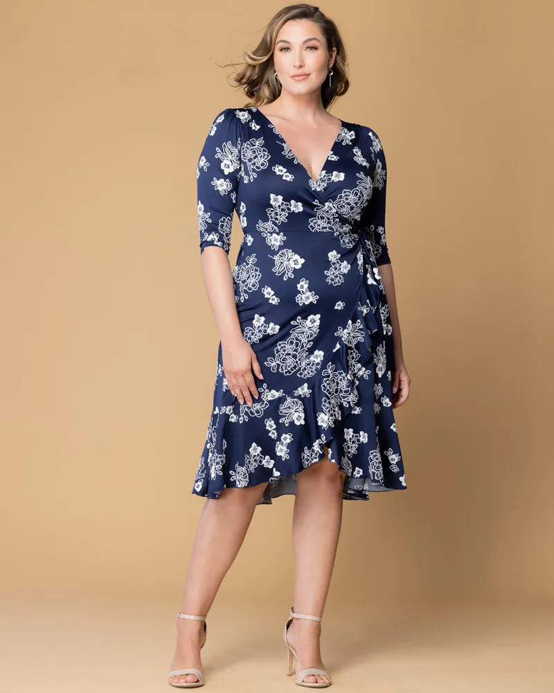 Flirty Flounce Wrap Dress - Sale!