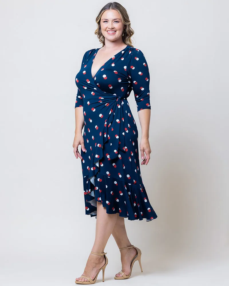 Flirty Flounce Wrap Dress - Sale!