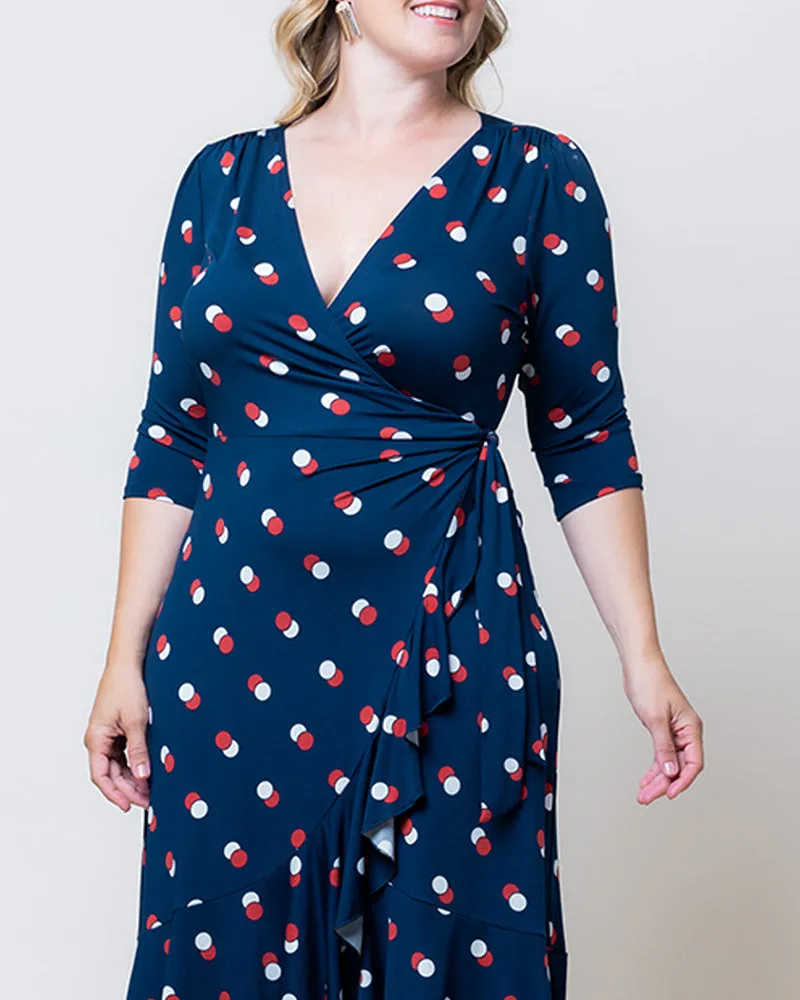 Flirty Flounce Wrap Dress - Sale!