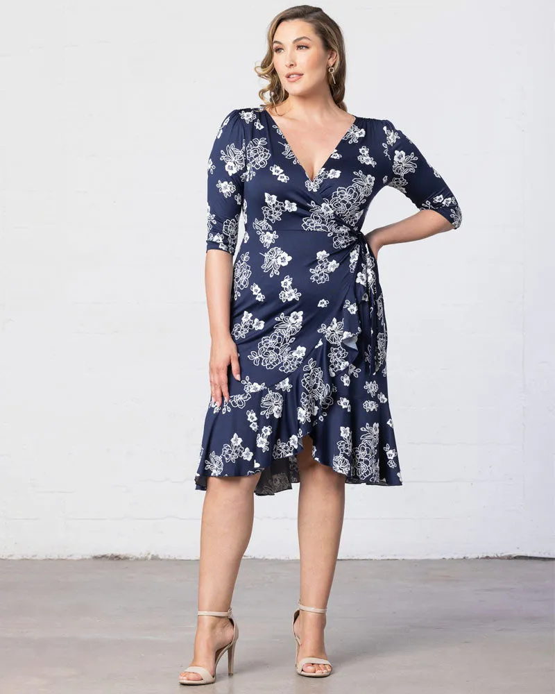 Flirty Flounce Wrap Dress - Sale!