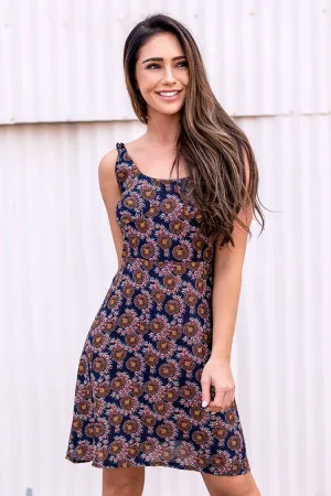 Floral Print Mini Dress