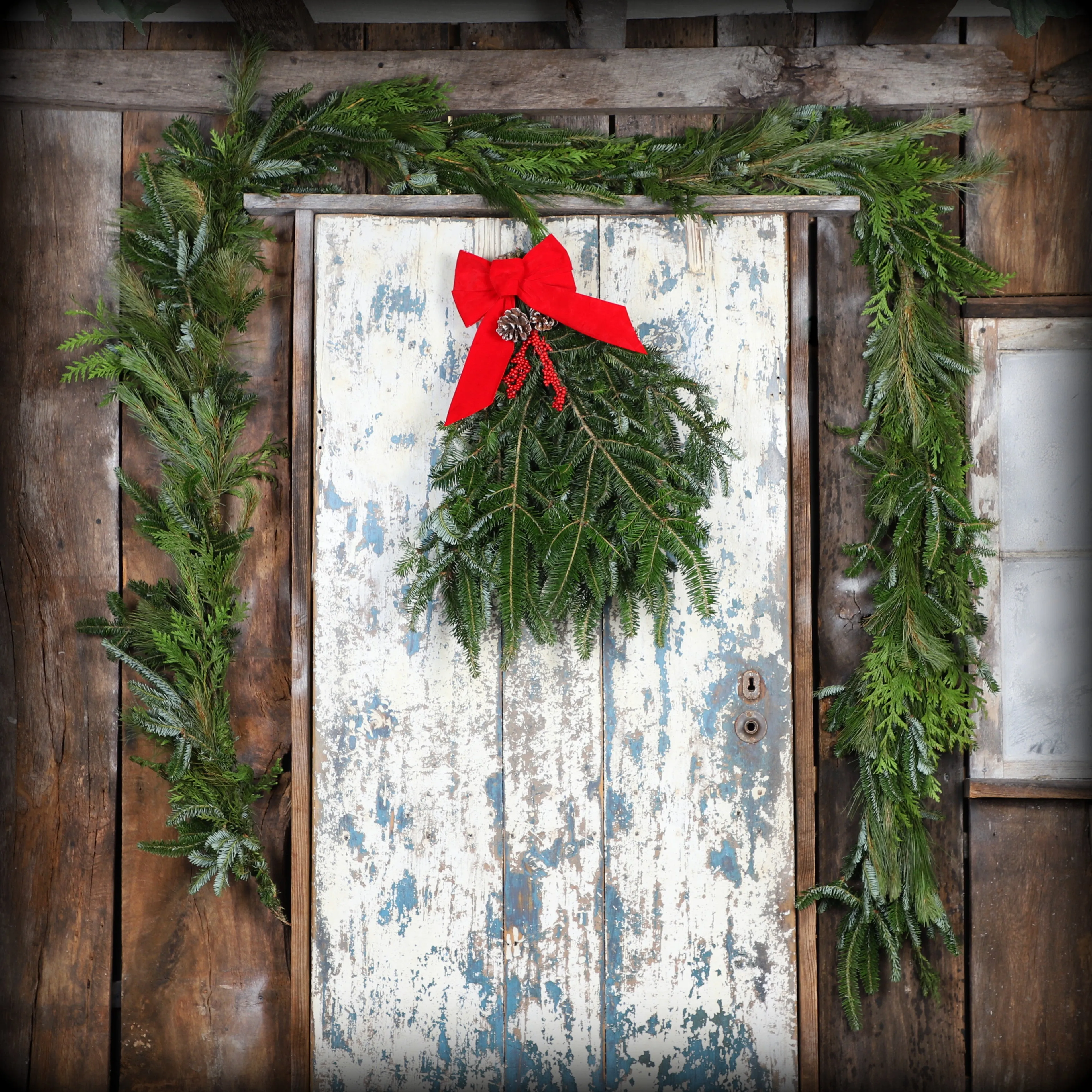 Fresh Mixed Fraser Fir, Red Cedar, White Pine Christmas Garland