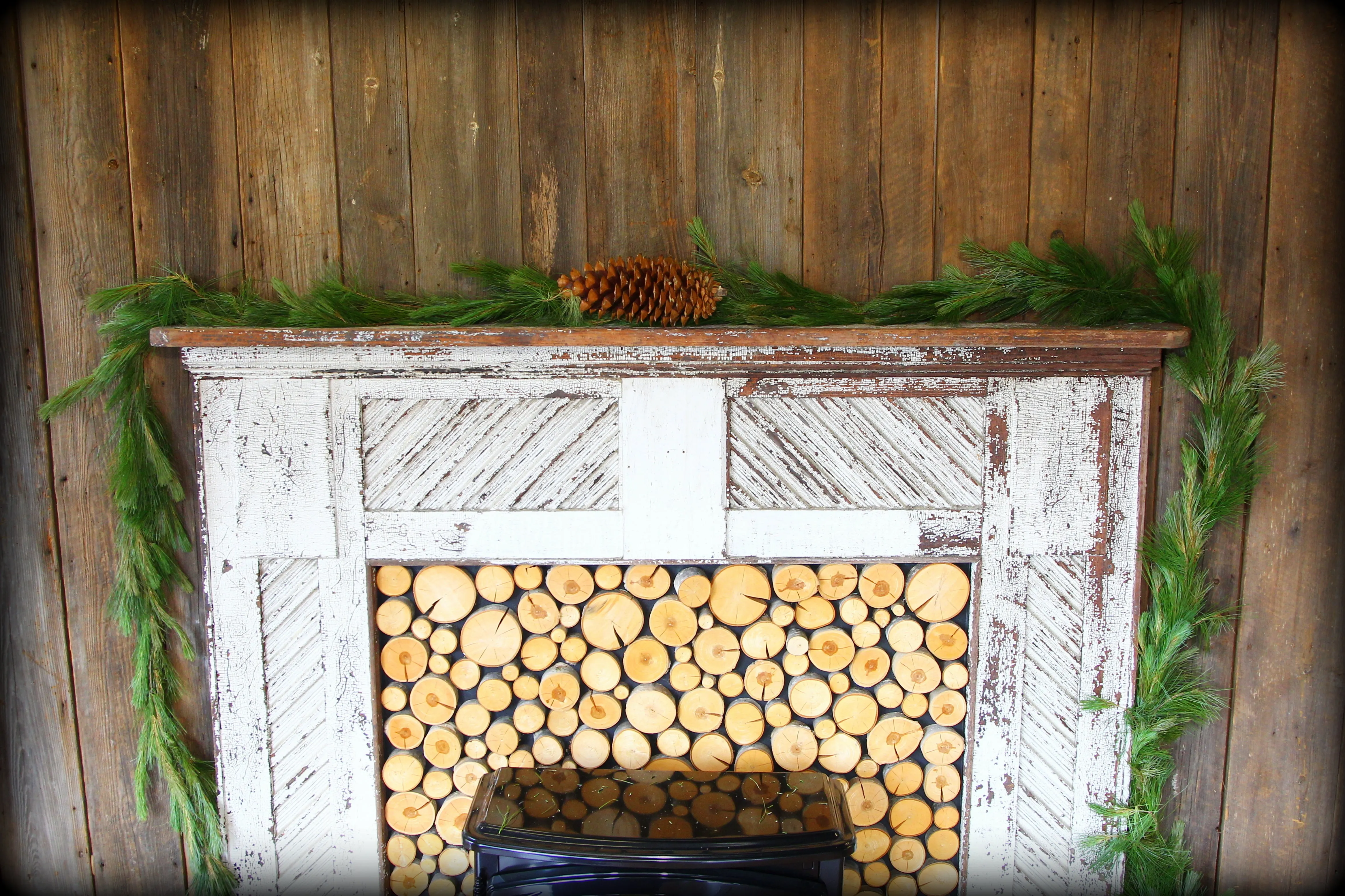 Fresh White Pine Christmas Garland