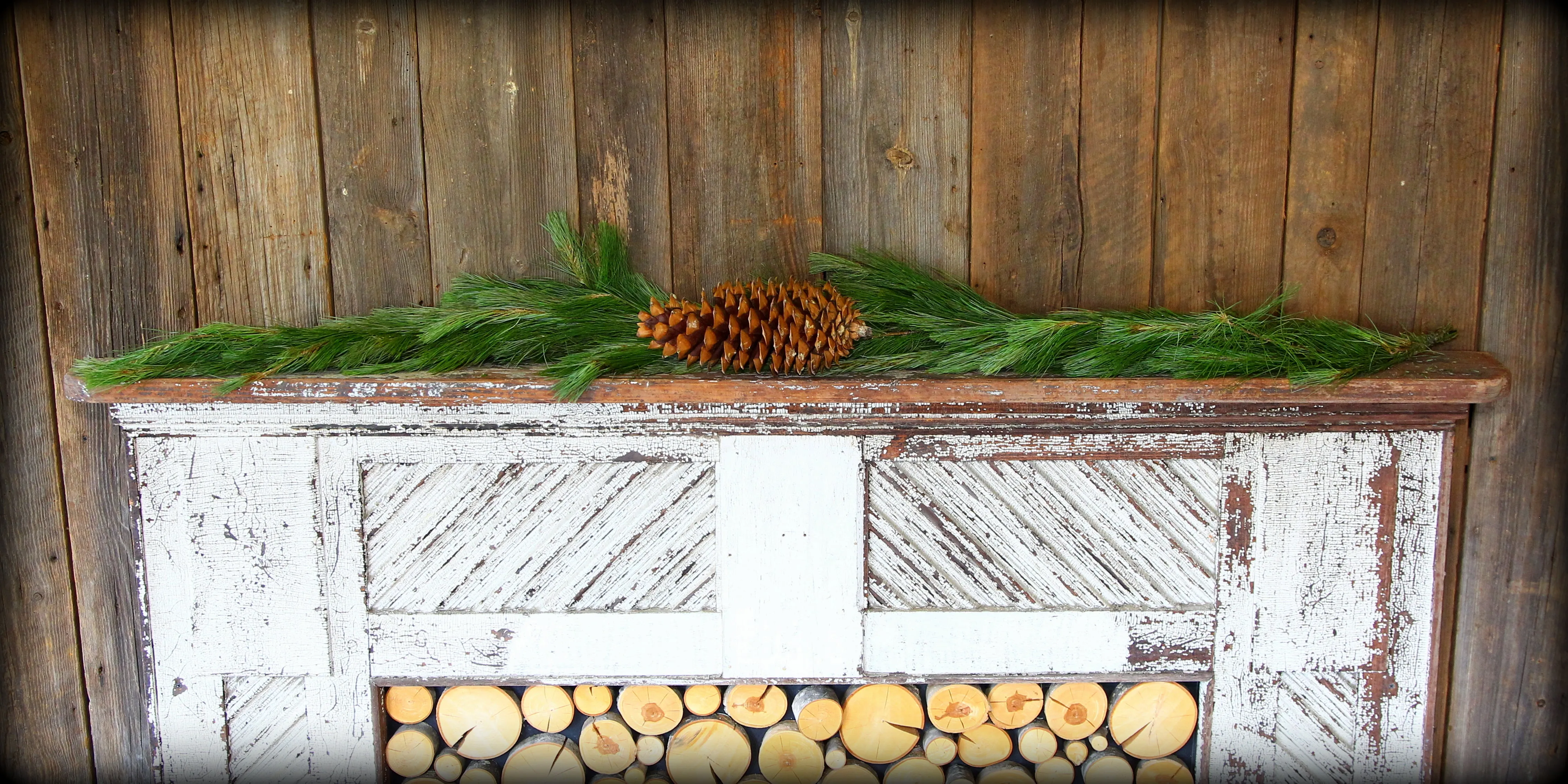 Fresh White Pine Christmas Garland