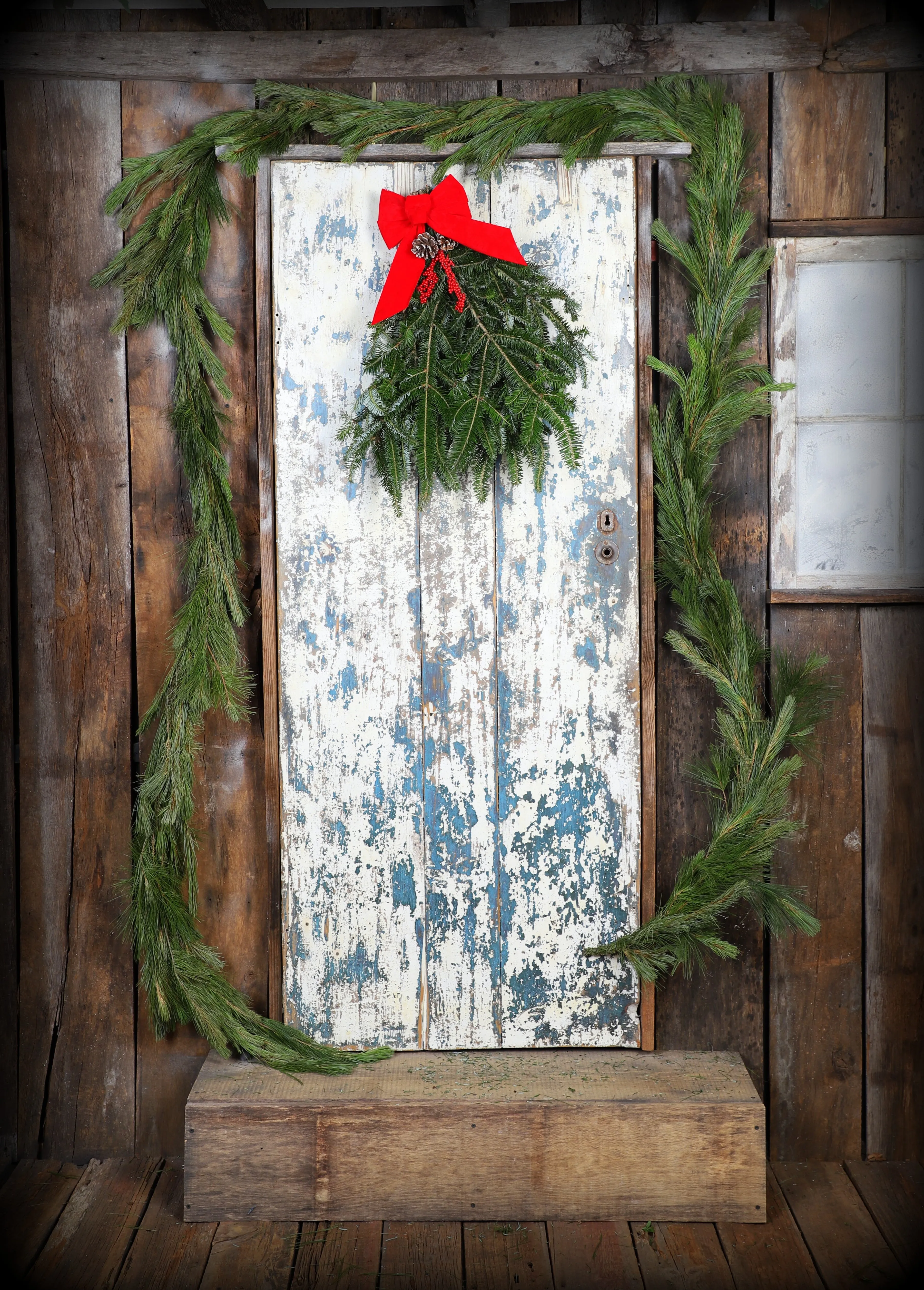 Fresh White Pine Christmas Garland