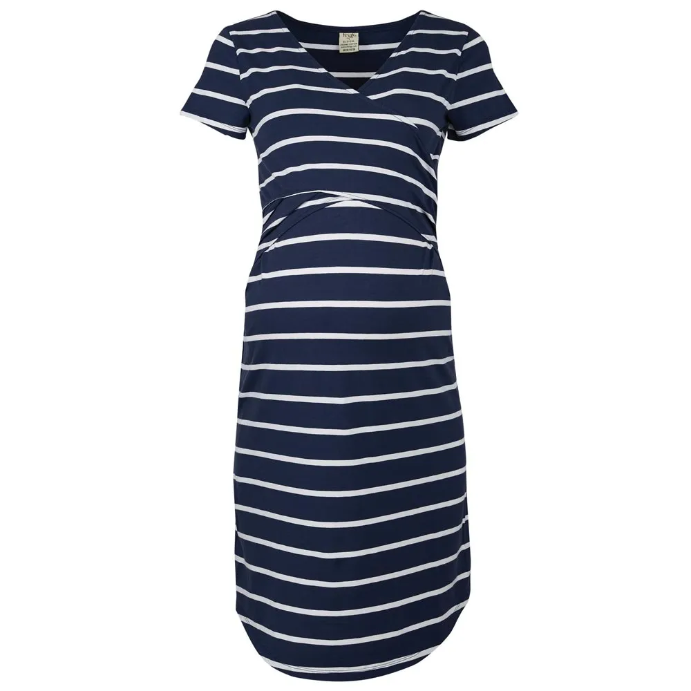 Frugi Adult Indigo Breton Ona Wrap Dress