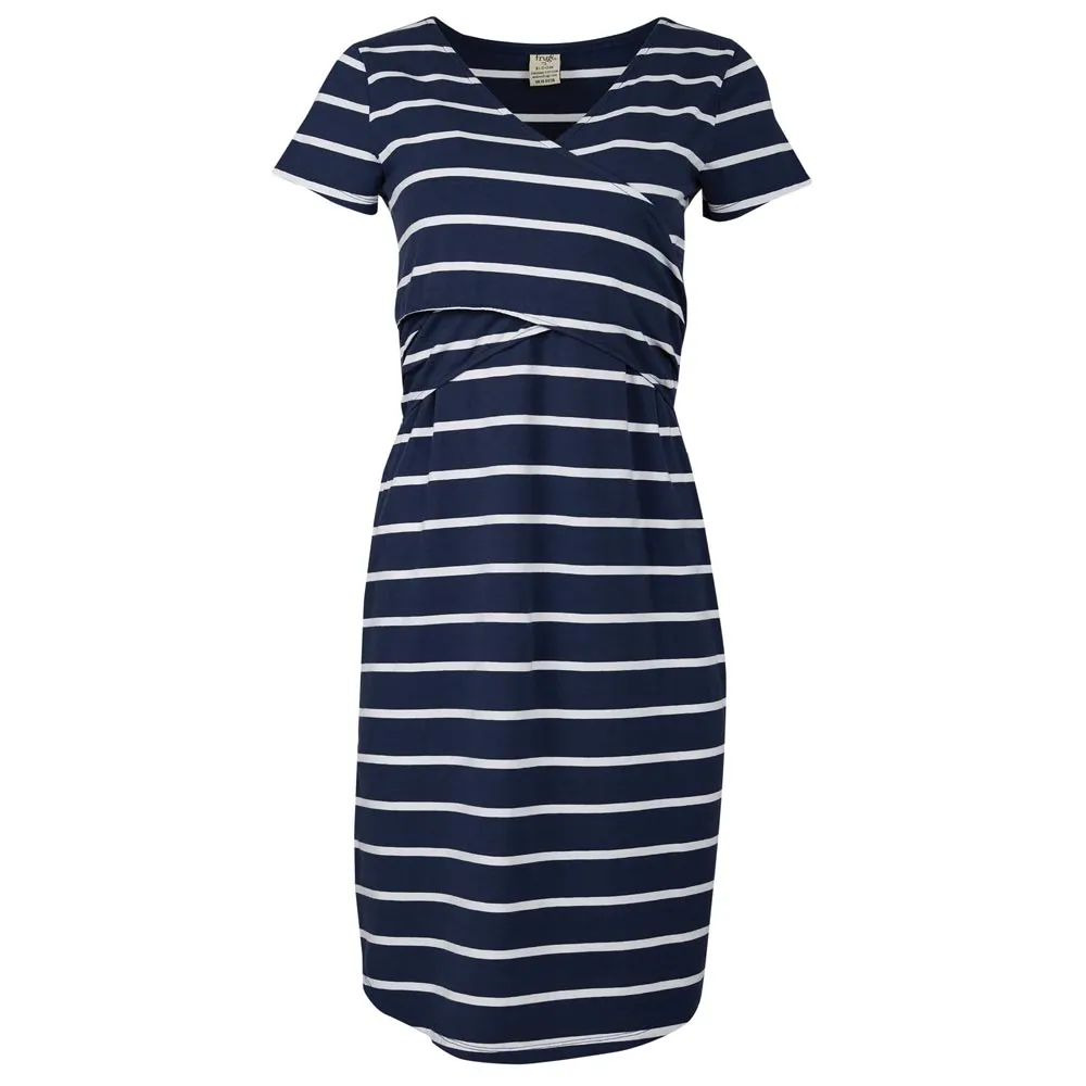 Frugi Adult Indigo Breton Ona Wrap Dress