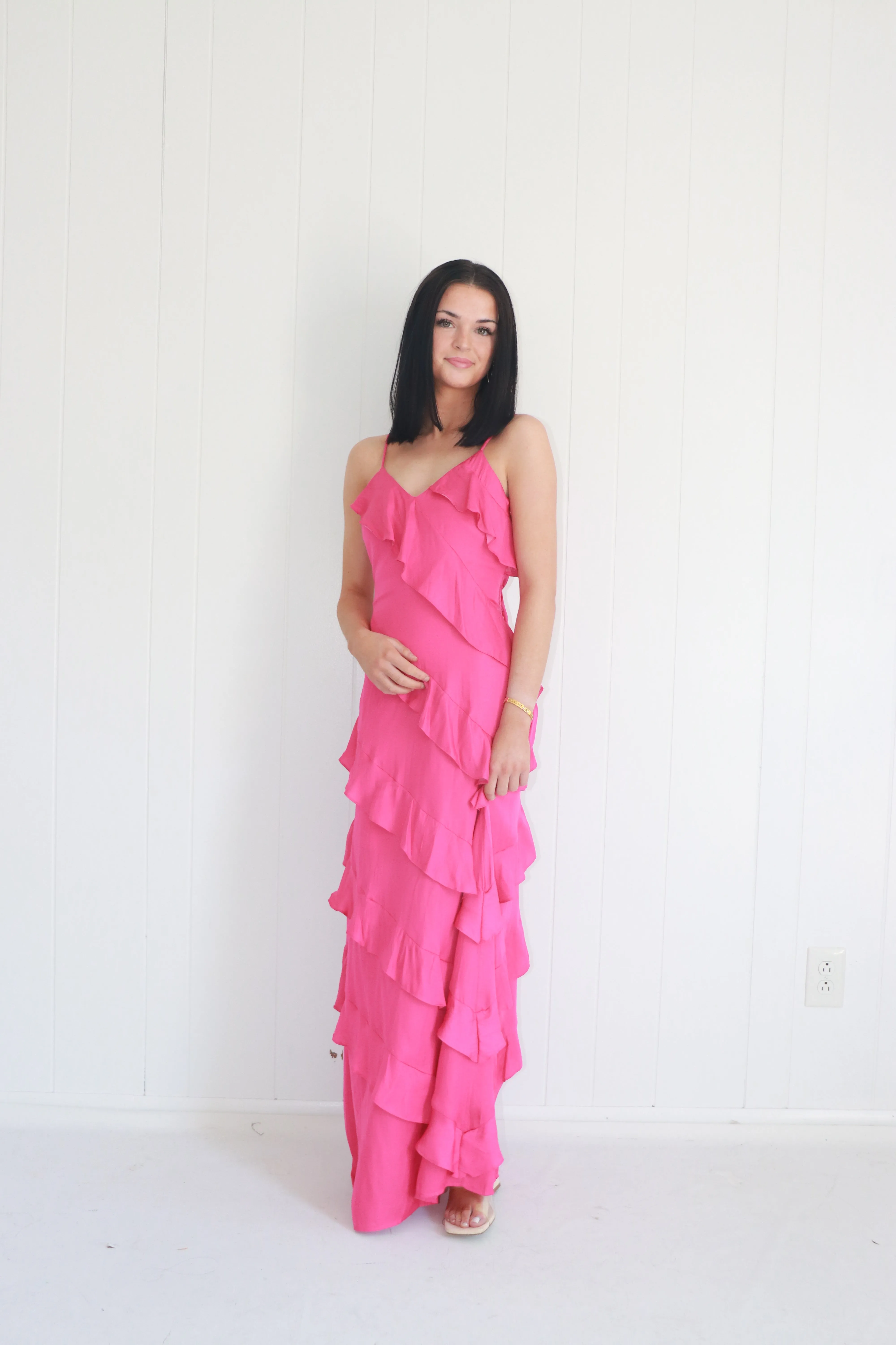 Gardenia Ruffle Maxi Dress