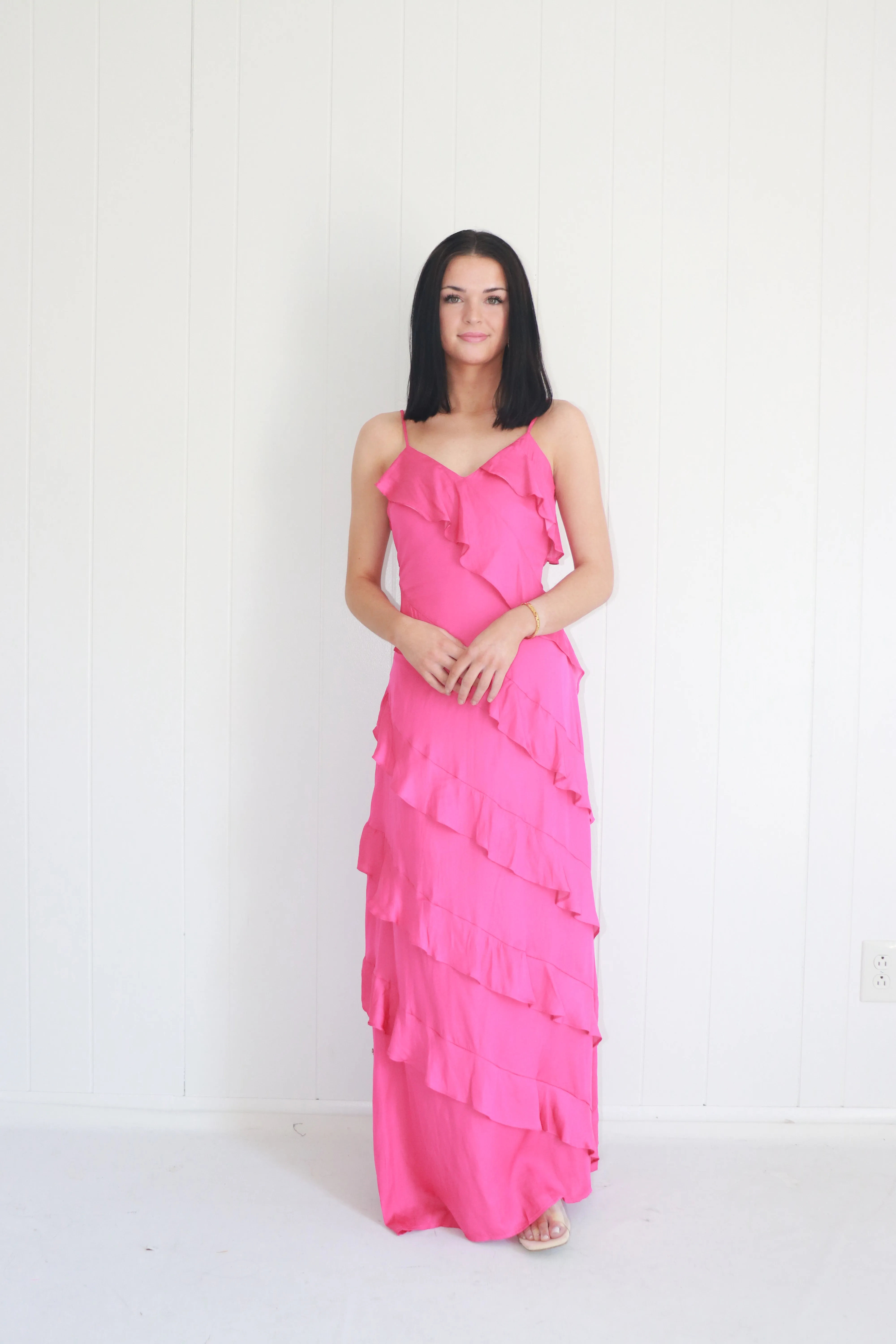 Gardenia Ruffle Maxi Dress